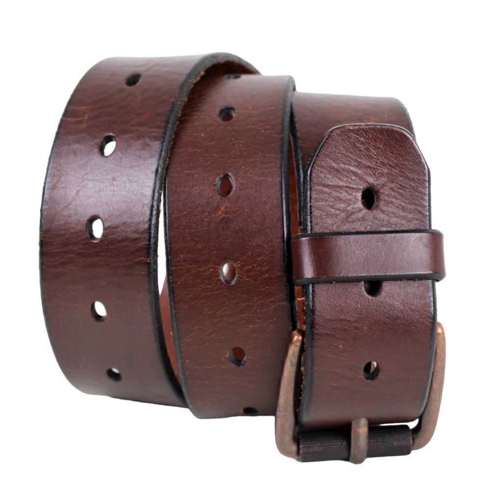 CLASSIC BROWN GENUINE LEATHER 1.5"Wd DRESS CASUAL WOMEN'S BELT Sz M (42D